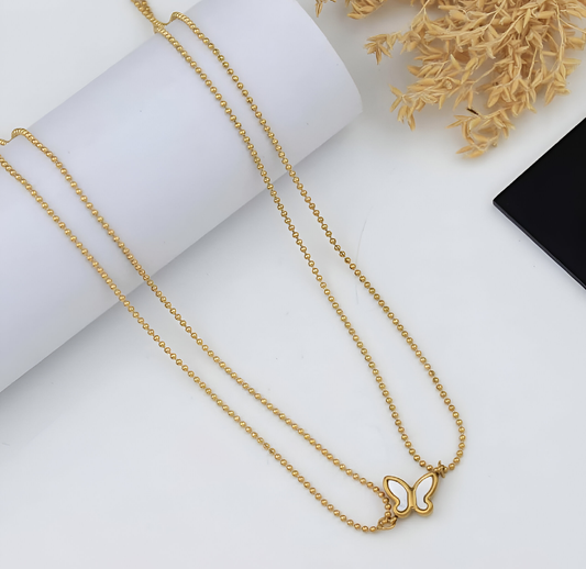 Celeste Wing – Twin Chain Necklace
